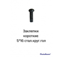 Заклепки короткие 5х16 стал. круг/гол